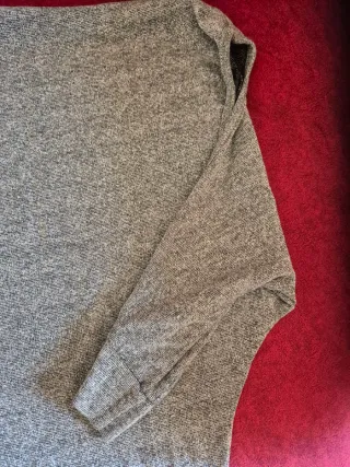 Top mujer gris y negro