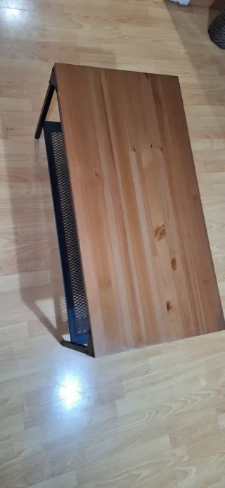 Mesa centro madera y metal