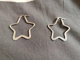 Pendientes Aro Estrella Plata