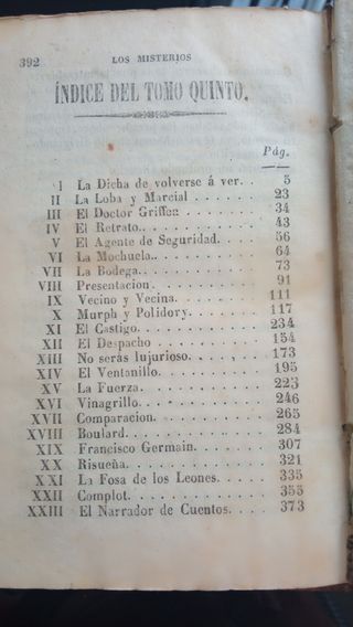 Los Misterios de París, Edición del año 1.845.