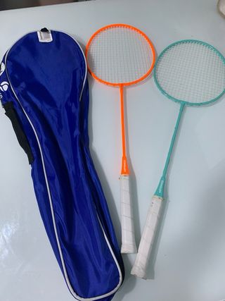 Juego 2 raquetas bádminton + bolsa de transporte