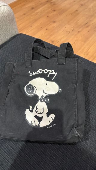 Bolso Negro Snoopy