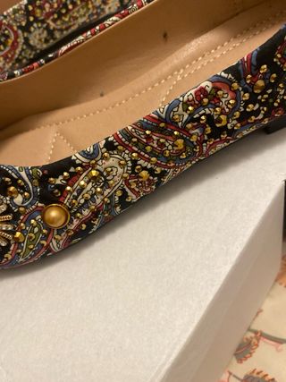 Zapatos planos MING SHUN bordados