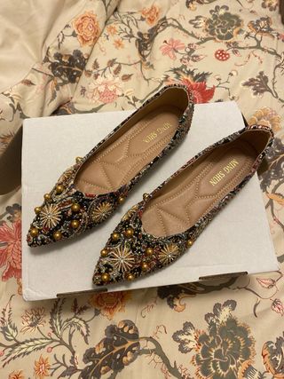 Zapatos planos MING SHUN bordados