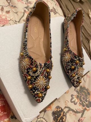 Zapatos planos MING SHUN bordados