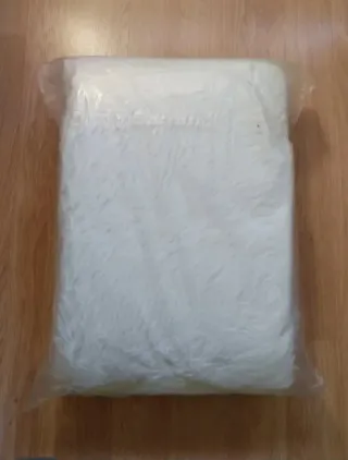 2 Alfombras Grandes de color Blanco 200x120 cm