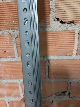 Estantería metálica plateada 12 baldas