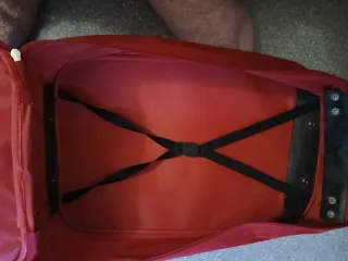 Maleta y neceser rojo