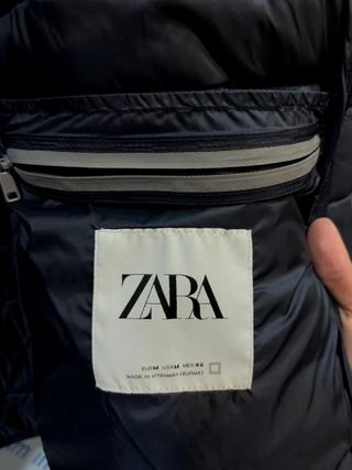 Plumífero azul talla M