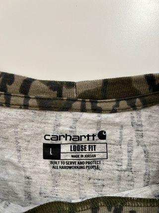 Camiseta Carhartt Manga Larga Camuflaje Talla L