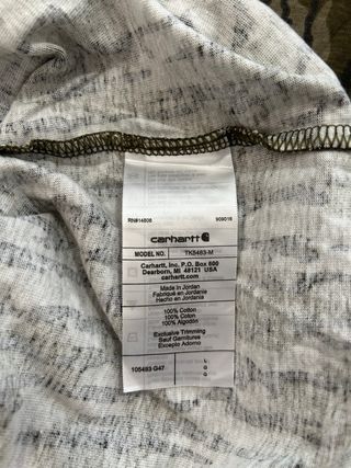 Camiseta Carhartt Manga Larga Camuflaje Talla L