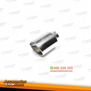 COLA ESCAPE DE ACERO OVALADA 100 MM X 110 MM BORD