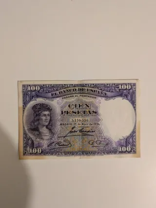 Billetes Segunda Republica Española y Dictadura