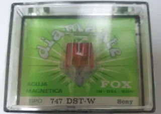 Aguja Tocadiscos Sony 747 DST-W Roja