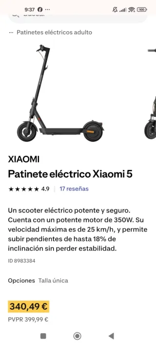 Patinete Xiaomi Mi Electric Scooter 5
