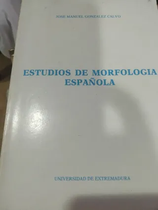 Estudios de morfología española