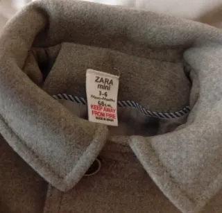 Cappottino bimba grigio tg 3/6 mesi Zara