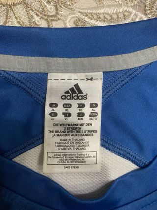 T-shirt Adidas blu/bianca