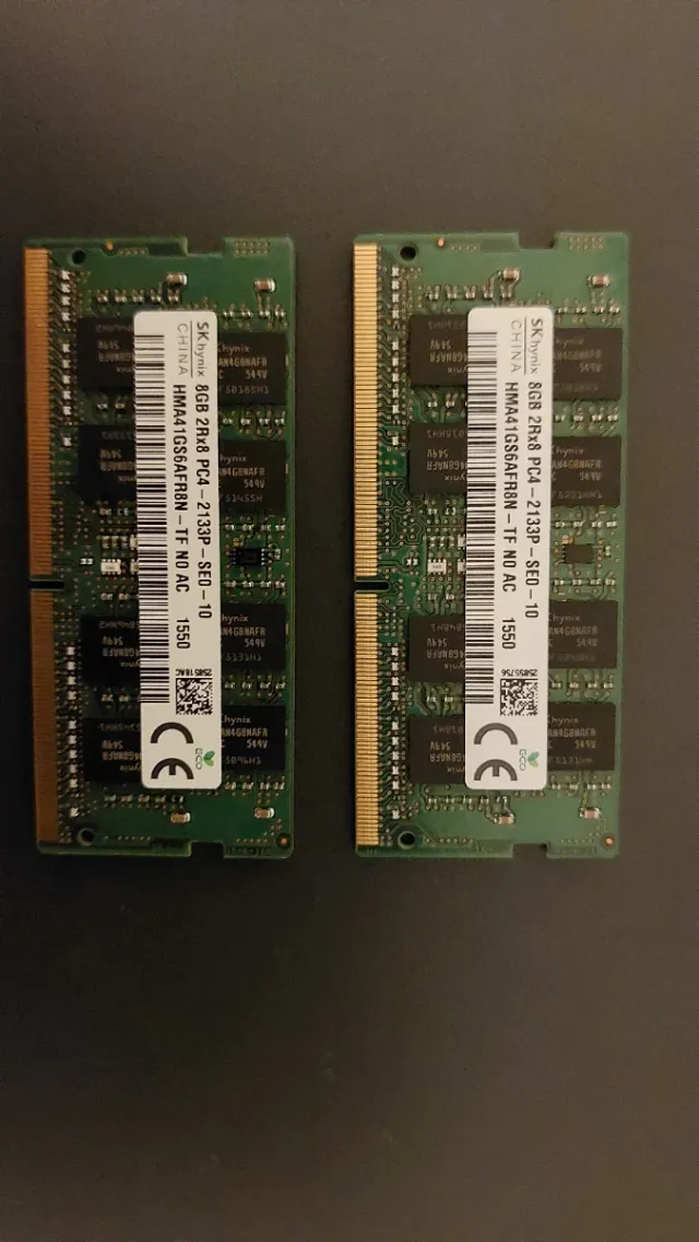 2x SK hynix 8GB DDR4 RAM PC4-2133P