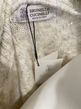 Cárdigan Brunello Cucinelli Beige Cremallera