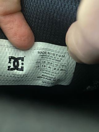 Zapatillas DC Shoes Negras y Blancas