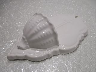 NO ENVÍO - PILA AGUA BENDITA ANTIGUA BARROCA 22 cm