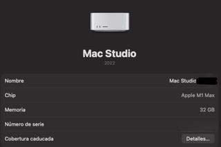 Mac Studio M1 Max 32GB RAM con garanzia fino al 2027