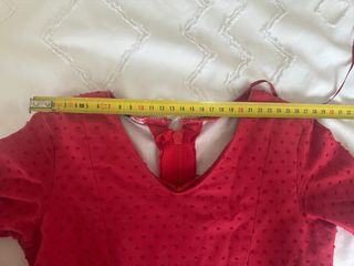 Vestido Flamenca Niña Talla 6 Rojo