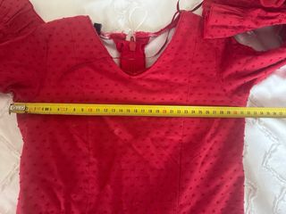 Vestido Flamenca Niña Talla 6 Rojo