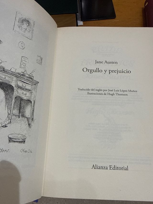 Jane Austen: Orgullo y prejuicio. Alianza