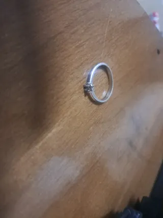 Anillo oro blanco diamante
