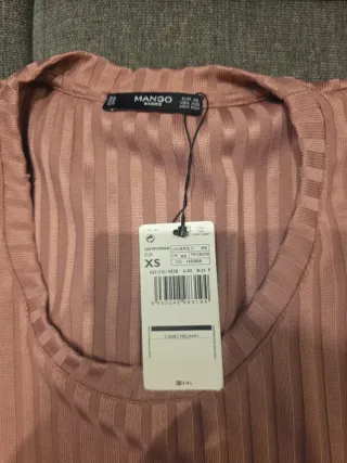 Suéter Mango Rosa Talla S