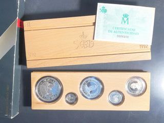 Estuche 5 Monedas Plata V Centenario Serie III