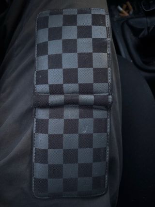 Cartera Cuadros Negro Gris