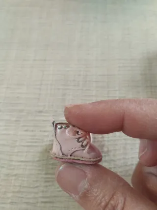 Botitas rosa para muñeca