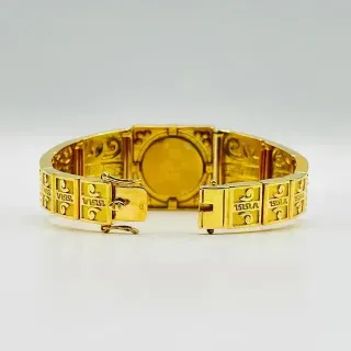 Brazalete Medusa Nacar Circonitas 18K