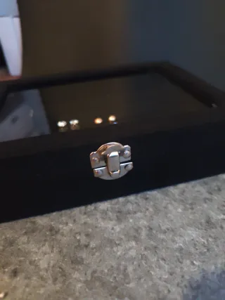 Joyero terciopelo negro