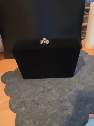 Joyero terciopelo negro