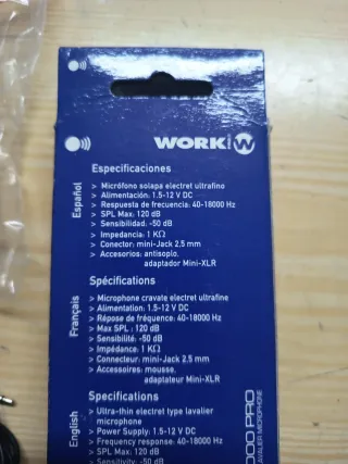 Micrófono Solapa Work XS 2000 PRO