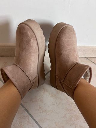 Scarponcini donna Tulipano marroni con pelo