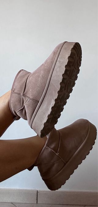 Scarponcini donna Tulipano marroni con pelo