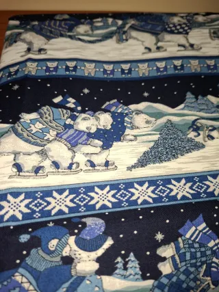 Tela polar osos invierno 138x200cm