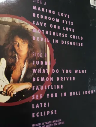 Disco YNGWIE MALMSTEEN  'ECLIPSE' 1990 Heavy Metal