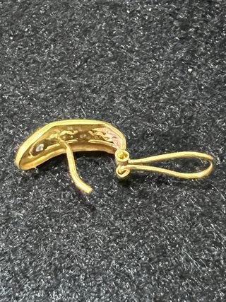 Pendiente Oro 18K con Circonitas