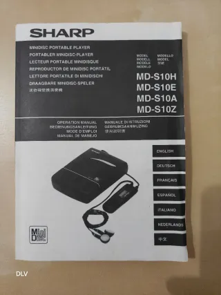 MiniDisc SHARP. Modelo MD-S10H(BK)