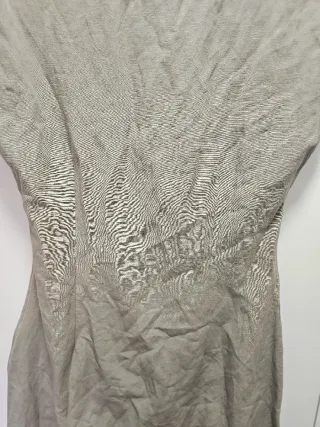 Vestido mini Zara verde corto con nudo