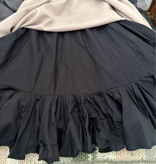 Pichi Flamenca Tejido Stretch Beige