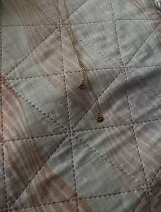 Collana con iniziale mB oro e perle