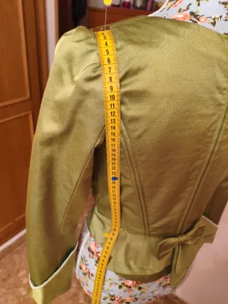 Corpiño fallera verde y multicolor