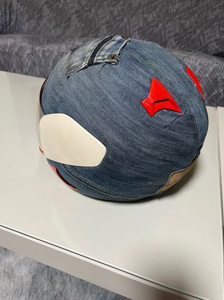 Casco Vespa Retro Talla M Denim